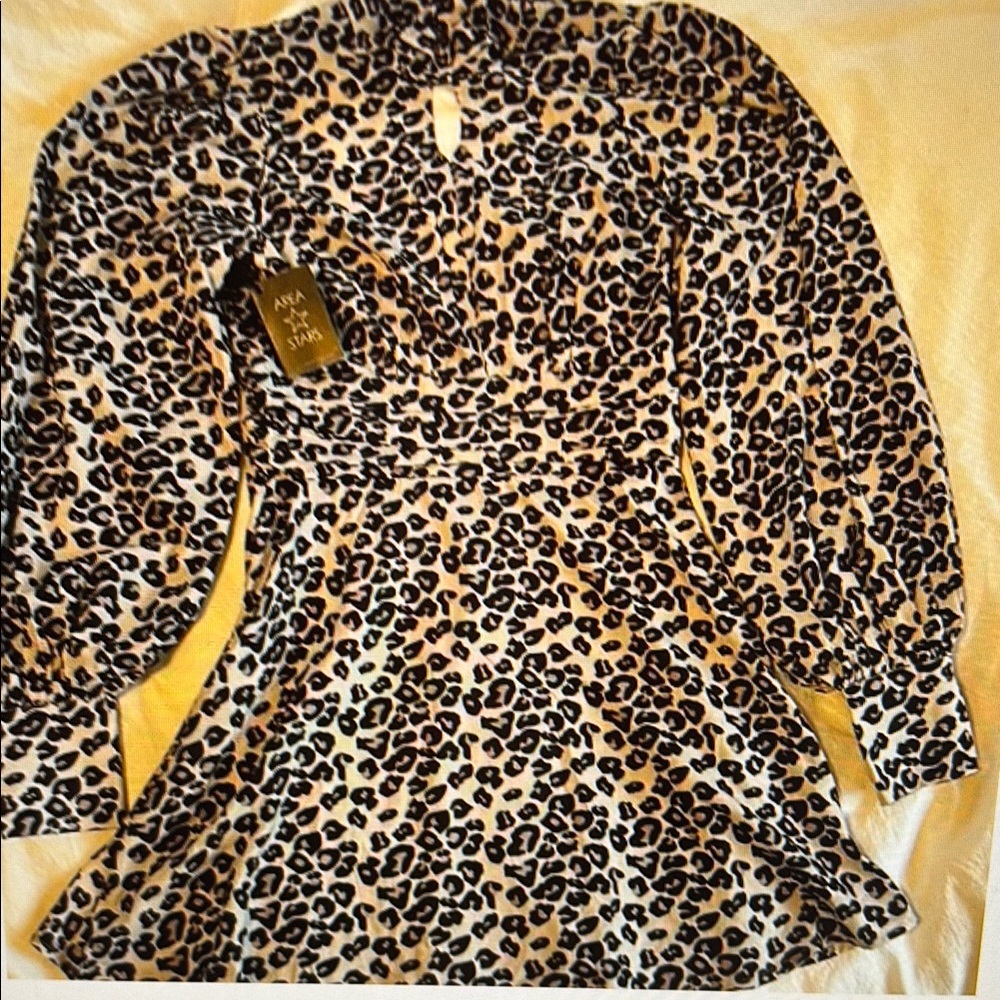 Area Stars Leopard Print Mini Dress size M - Picture 7 of 9